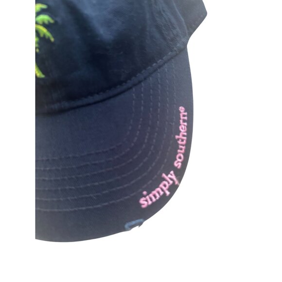 SIMPLY SOUTHERN Palm Tree Print Navy Baseball Hat Cap NEW NWT - Picture 5 of 6